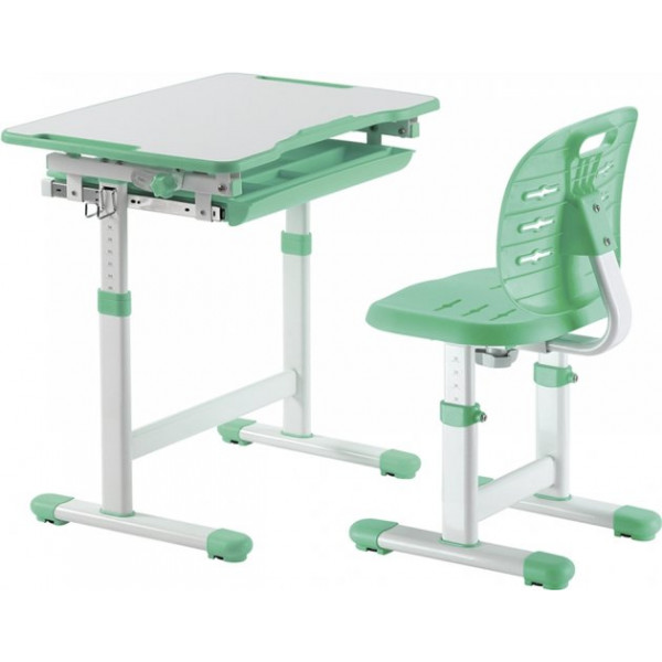 Фото - Комплект меблів шкільний 2 елементи FunDesk Piccolino III Green