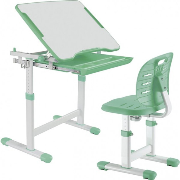 Фото - Комплект меблів шкільний 2 елементи FunDesk Piccolino III Green