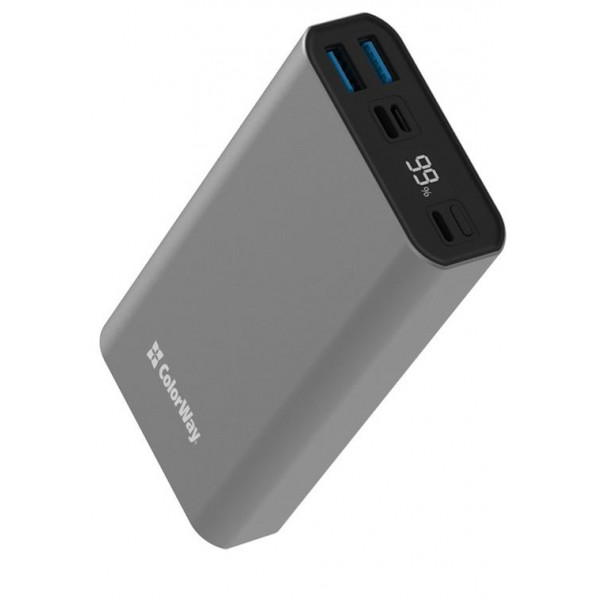 Фото - Батарея мобильная Colorway 20000mAh Gray (CW-PB200LPH3GR-PDD)