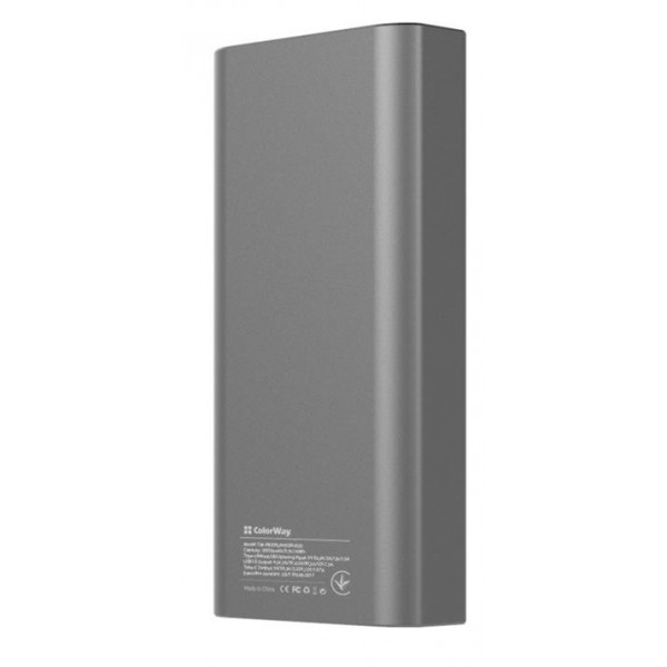 Фото - Батарея мобильная Colorway 20000mAh Gray (CW-PB200LPH3GR-PDD)