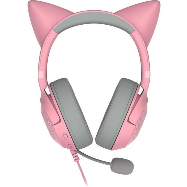 Фото - Гарнітура дротова ігрова Razer Kraken Kitty V2 Quartz USB (RZ04-04730200-R3M1)