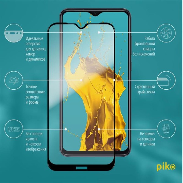 Фото - Защитное стекло для смартфона Piko Xiaomi Redmi Note 8T Black Full Glue 0.3mm 2.5D (1283126496547)