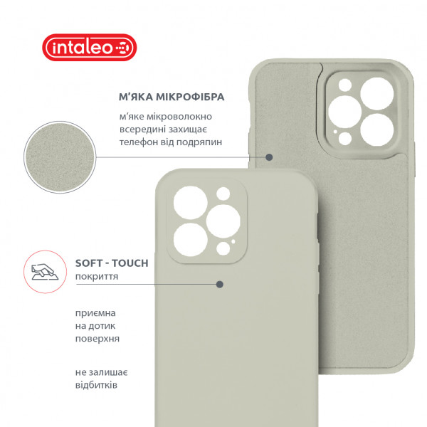 Фото - Чохол для смартфону Intaleo SoftShell Camera Protection for Apple iPhone 13 Pro White (1283126520440)