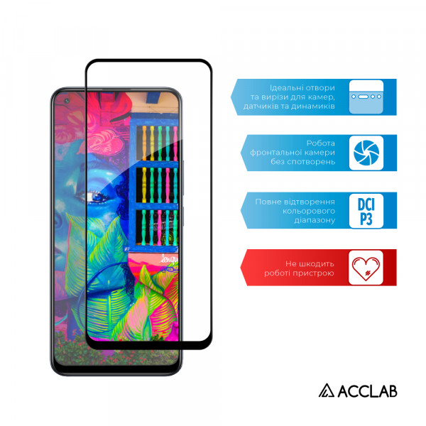 Фото - Захисне скло для смартфону ACCLAB Full Glue for Realme 8 Pro (1283126523212)