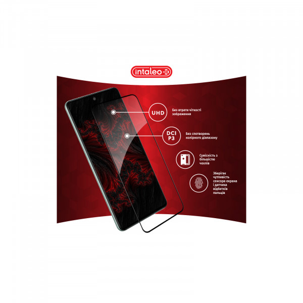 Фото - Захисне скло для смартфона Intaleo Full Glue for Samsung M53 5G Black (1283126524301)