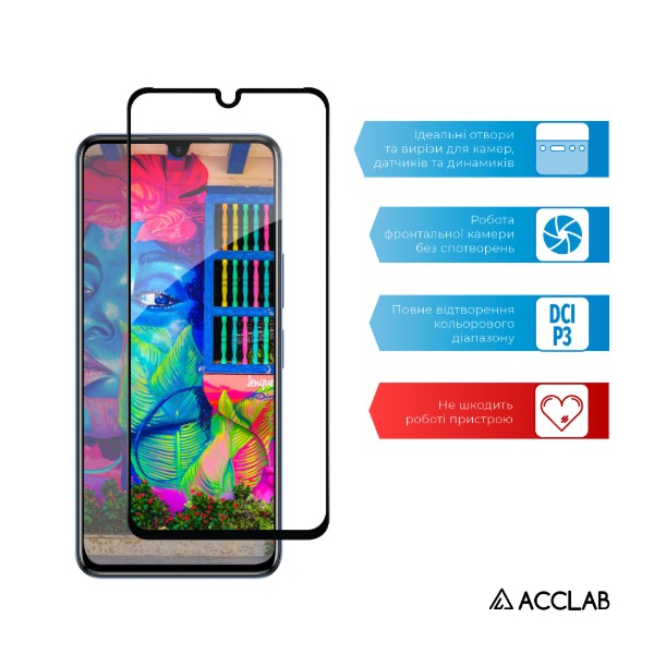 Фото - Захисне скло для смартфону ACCLAB Full Glue for Infinix Note 12 Black (1283126546556