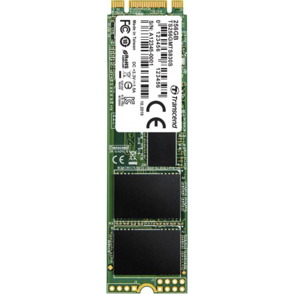 Фото - SSD-накопичувач внутрішній Transcend MTS830S 256GB M.2 2280 SATAIII TLC (TS256GMTS830S)