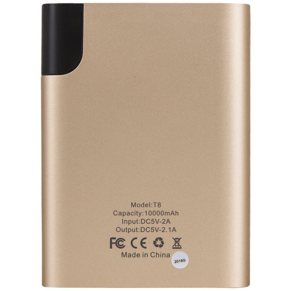 Фото - Батарея мобільна Xipin T8 10000 mAh Gold