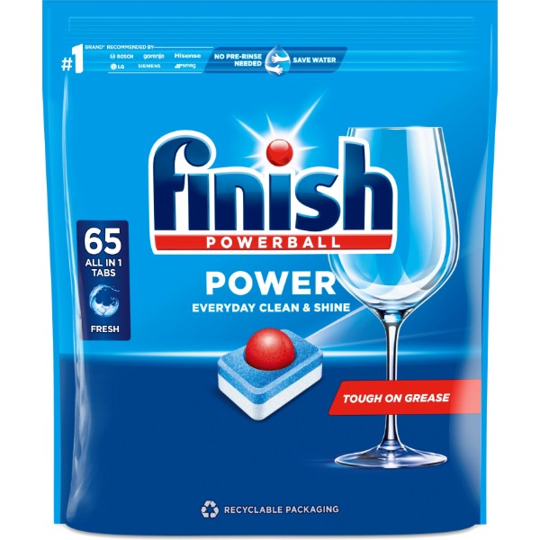 Фото - Набор для мытья в посудомоечной машине Finish ALL IN 1 MAX 65 таб Фото - Набор для мытья в посудомоечной машине Finish ALL IN 1 MAX 65 таб