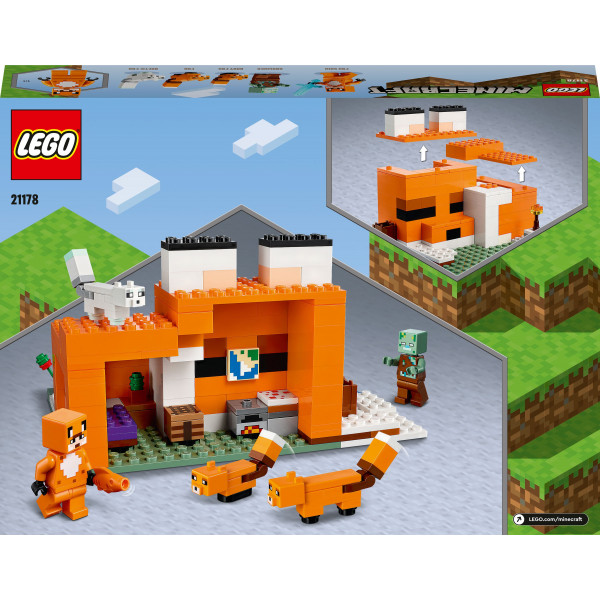 Фото - Конструктор LEGO Minecraft Нора лисиці (21178)
