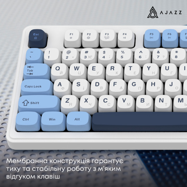 Фото - Клавиатура проводная игровая Ajazz AF98 Glacier Blue  (AF98-GB)