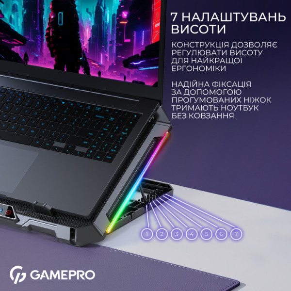 Фото - Подставка под ноутбук охлаждающая GamePro CP795