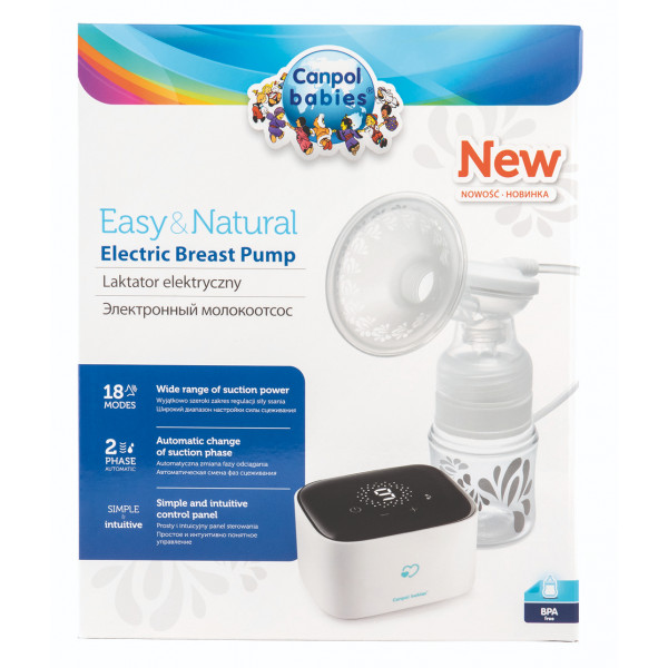 Фото - Електричний молоковідсмоктувач Canpol babies Easy&Natural (12/207)