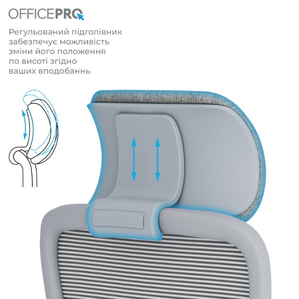 Фото - Крісло офісне OfficePro Wave (OC599-G-G-G) Gray