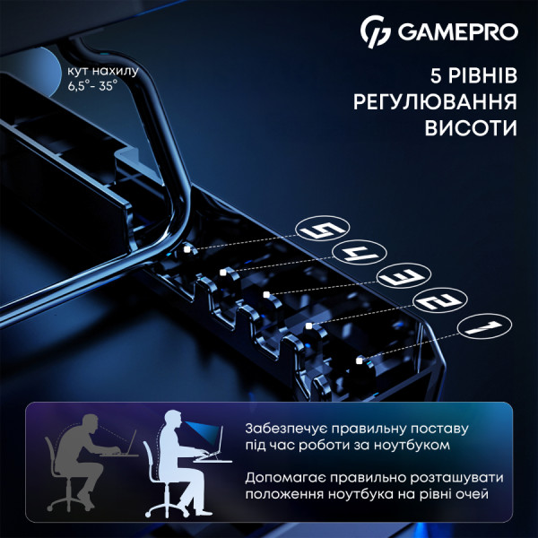 Фото - Подставка под ноутбук охлаждающая GamePro CP560