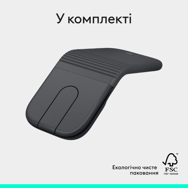 Фото - Мышь беспроводная Logitech Mobi Fold Graphite (910-007604)
