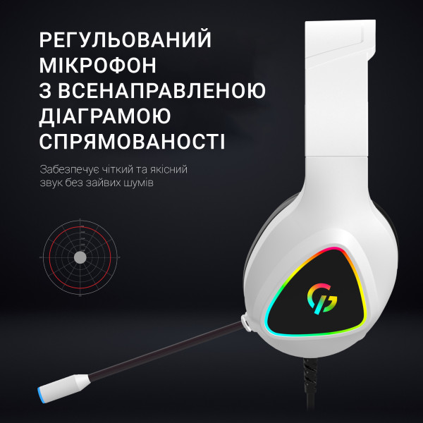 Фото - Гарнітура дротова ігрова GamePro HS615 RGB