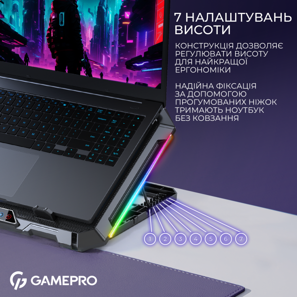 Фото - Подставка под ноутбук охлаждающая GamePro CP795
