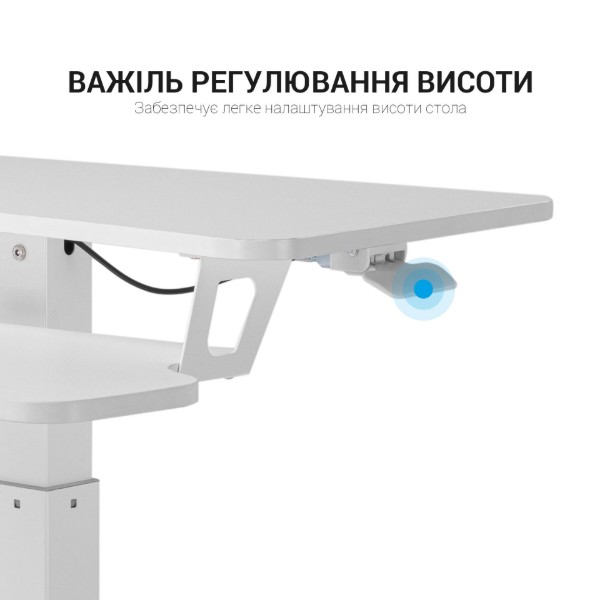 Фото - Стіл комп'ютерний OfficePro OD460W White