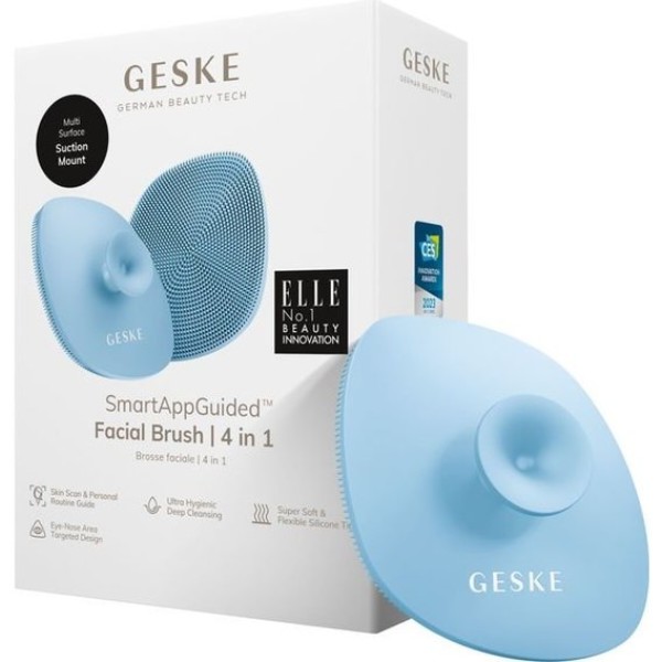 Фото - Щітка для чищення обличчя GESKE Facial Brush 4 в 1 аквамарин з тримачем (GK000038AQ01)