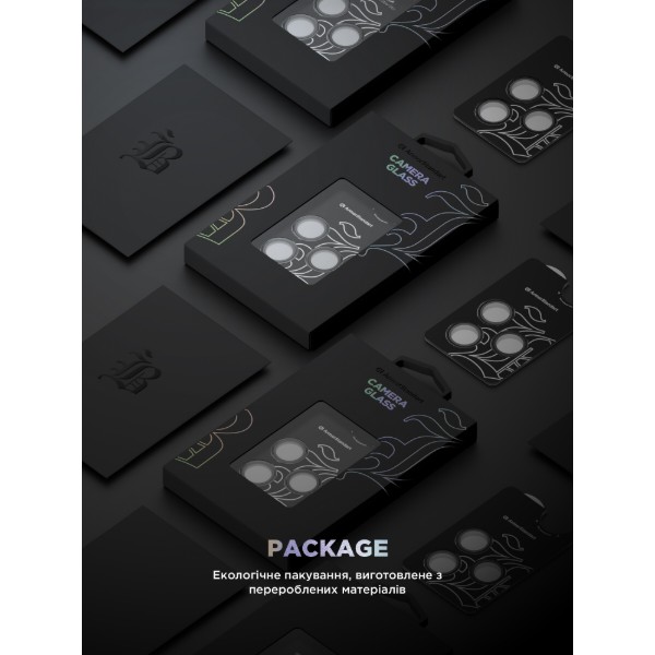 Фото - Захисне скло для смартфону Armorstandart для камери Supreme Black Icon for iPhone 15 Pro/15 Pro Max Black Titanium (ARM76591)