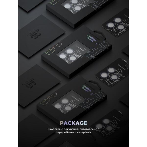 Фото - Захисне скло для смартфону Armorstandart для камери Supreme Black Icon for iPhone 15 Pro/15 Pro Max Blue Titanium (ARM76594)