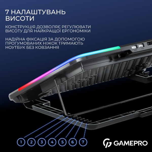Фото - Подставка под ноутбук охлаждающая GamePro CP590