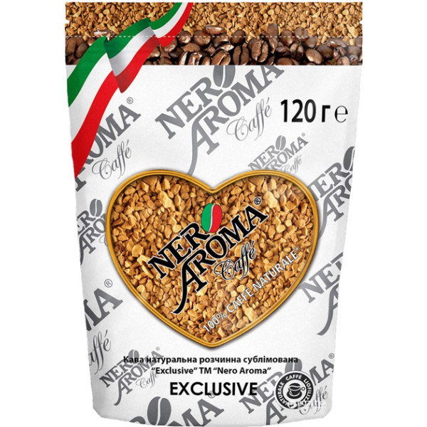 Фото - Кава розчинна Nero Aroma Exclusive 120 г (4820093481014)