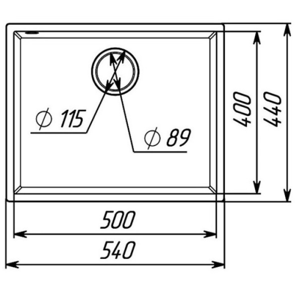 Фото - Мийка кухонна VALESO 5444 OASIS матова Сірий мусон