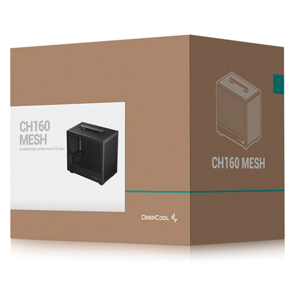 Фото - Корпус Deepcool CH160 Mesh Black (R-CH160-BKNMI0-G-1) без БЖ
