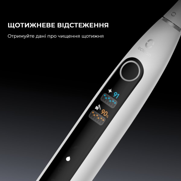 Фото - Зубна щітка електрична Oclean X Pro 20 Electric Toothbrush Black (6970810556940)