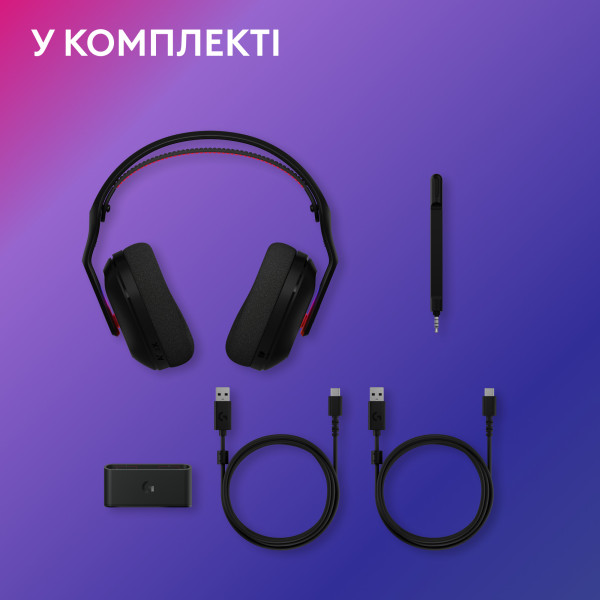 Фото - Гарнітура бездротова ігрова Logitech G ASTRO A20 X Black (939-002247)