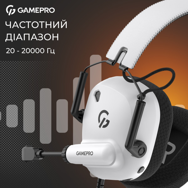 Фото - Гарнітура дротова ігрова GamePro Genesis Mercury (HS120W)