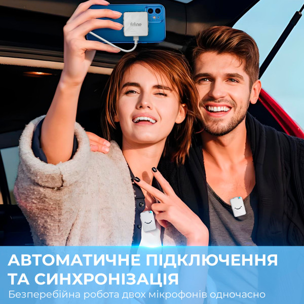 Фото - Мікрофон для смартфона Fifine M9W White