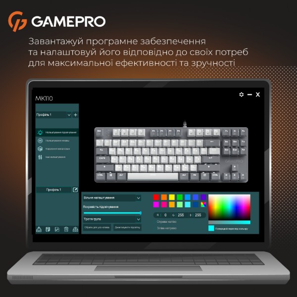 Фото - Клавіатура дротова GamePro Genesis Metallic Outemu Red Swithes USB Gray (MK110G)