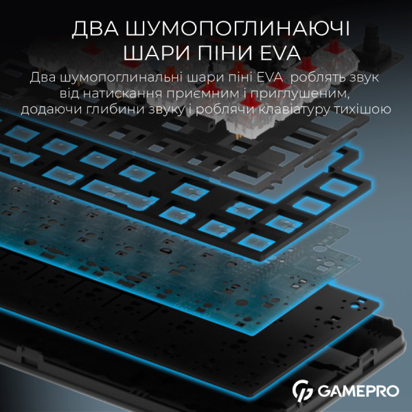 Фото - Клавиатура беспроводная игровая GamePro Asgard Valhalla  (MK210B Pro)
