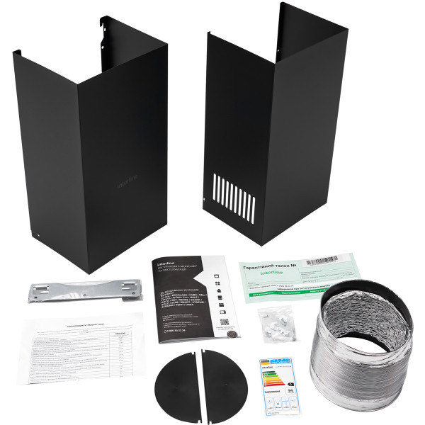 Фото - Витяжка декоративна Interline FLOW MATT BL A/60/GL/M