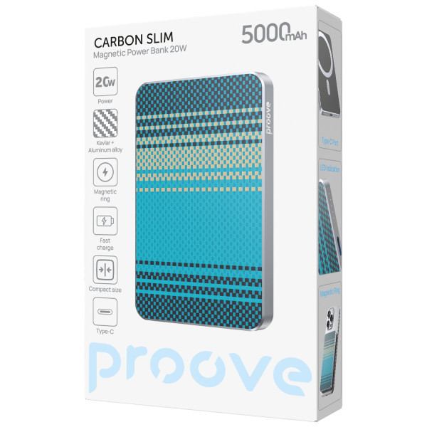 Фото - Батарея мобильная Proove Carbon Slim 20W 5000mAh Nightfall (PBCS20010051)
