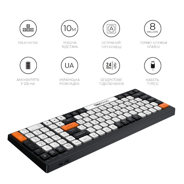Фото - Клавиатура беспроводная OfficePro SK985BO