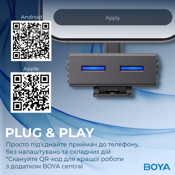 Фото - Мікрофон для смартфона Boya LINK 3-02 Type-C/TRS Black