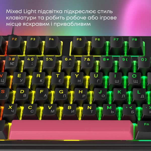 Фото - Клавіатура дротова ігрова Ajazz AK980 Red switches Black Red (AK980-R-BR)