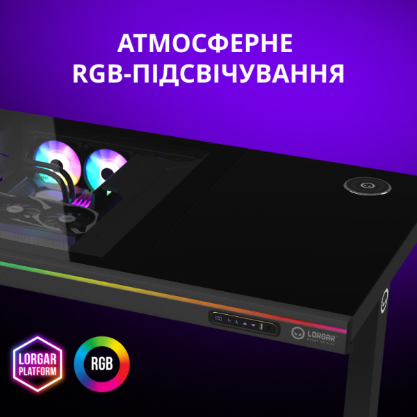 Фото - Стол компьютерный Lorgar ELITE 90W Wood Black (LRG-DE90W)