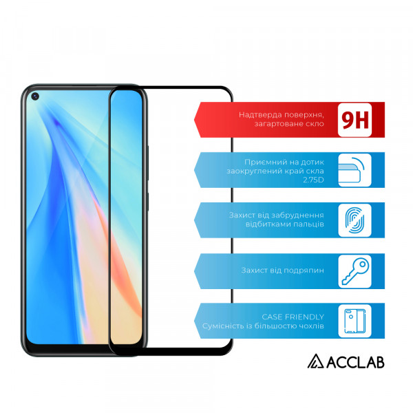Фото - Захисне скло для смартфону ACCLAB Full Glue for VIVO Y30 (1283126508967)