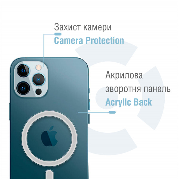 Фото - Чохол для смартфону Intaleo Clear for Apple iPhone 12 Pro з MagSafe (1283126517341)