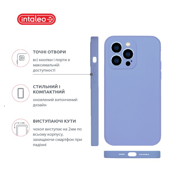 Фото - Чохол для смартфону Intaleo SoftShell Camera Protection for Apple iPhone 13 Pro 
Violet (1283126520433)