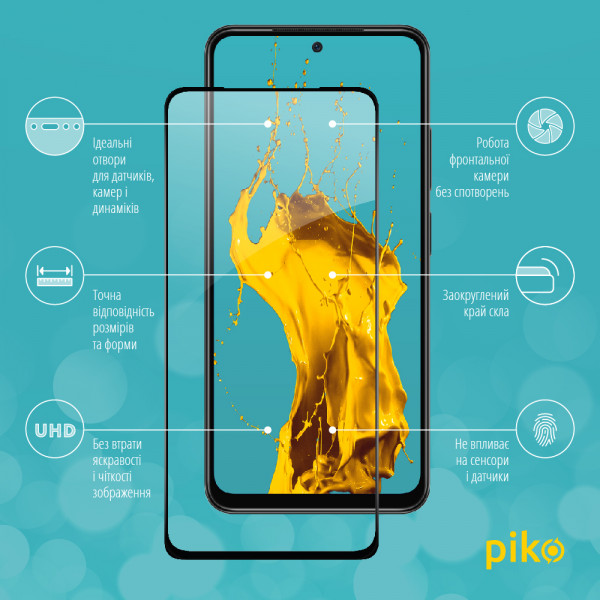 Фото - Защитное стекло для смартфона Piko Full Glue for Xiaomi Redmi Note 11 Pro Black (1283126522697)