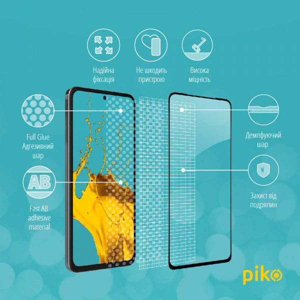 Фото - Защитное стекло для смартфона Piko Full Glue for Xiaomi Redmi Note 11 Pro Black (1283126522697)