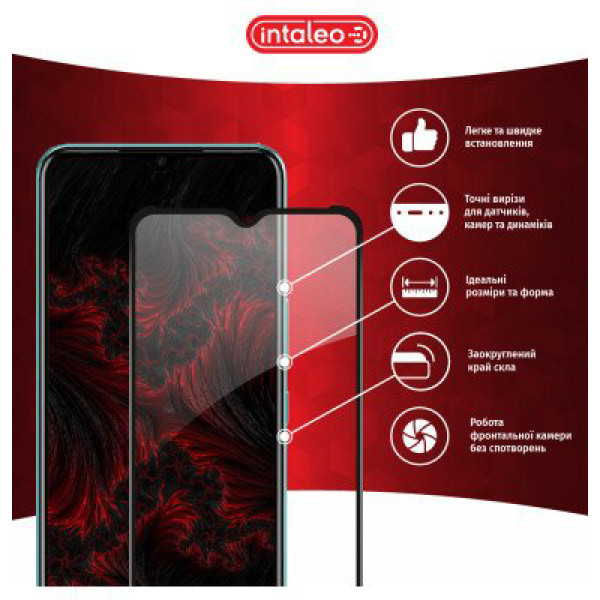 Фото - Захисне скло для смартфону Intaleo Full Glue for Realme C30S Black (1283126551918)