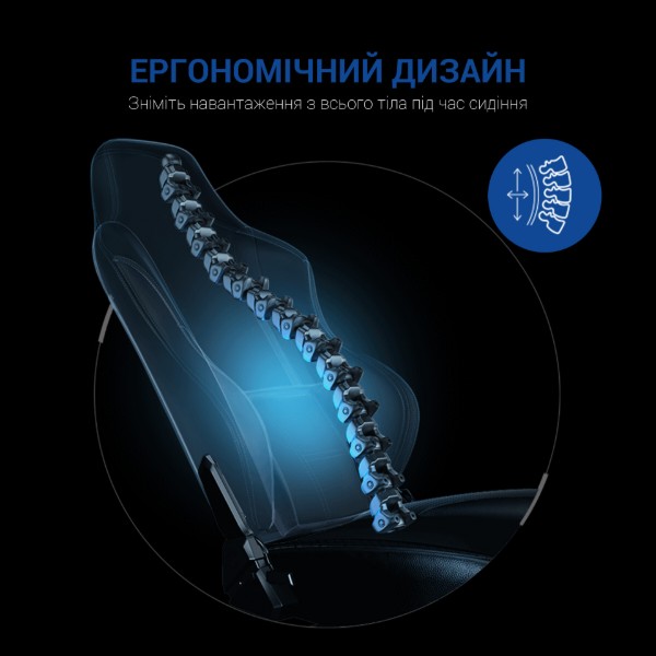 Фото - Крісло для геймерів Anda Seat Luna Size L Black/Blue PVC (AD18-44-BS-PV)