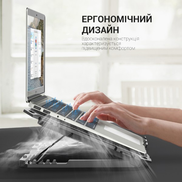 Фото - Підставка під ноутбук охолоджуюча GamePro CP485 Black